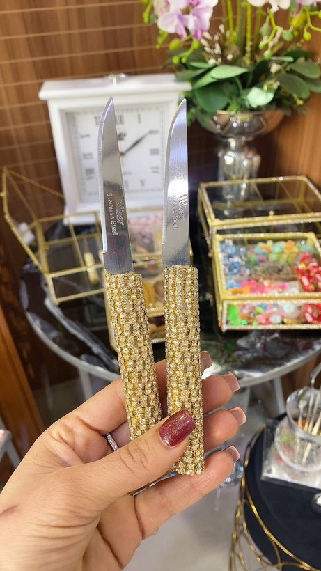 کارد و چنگال نگین دار