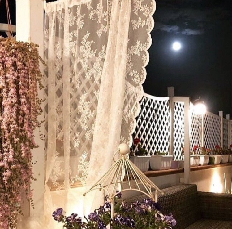 پرده پینک لند ترک رنگ کرم عرض ۱۵۰