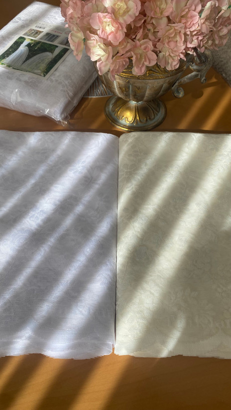 پرده پینک لند ترک رنگ کرم عرض ۱۵۰